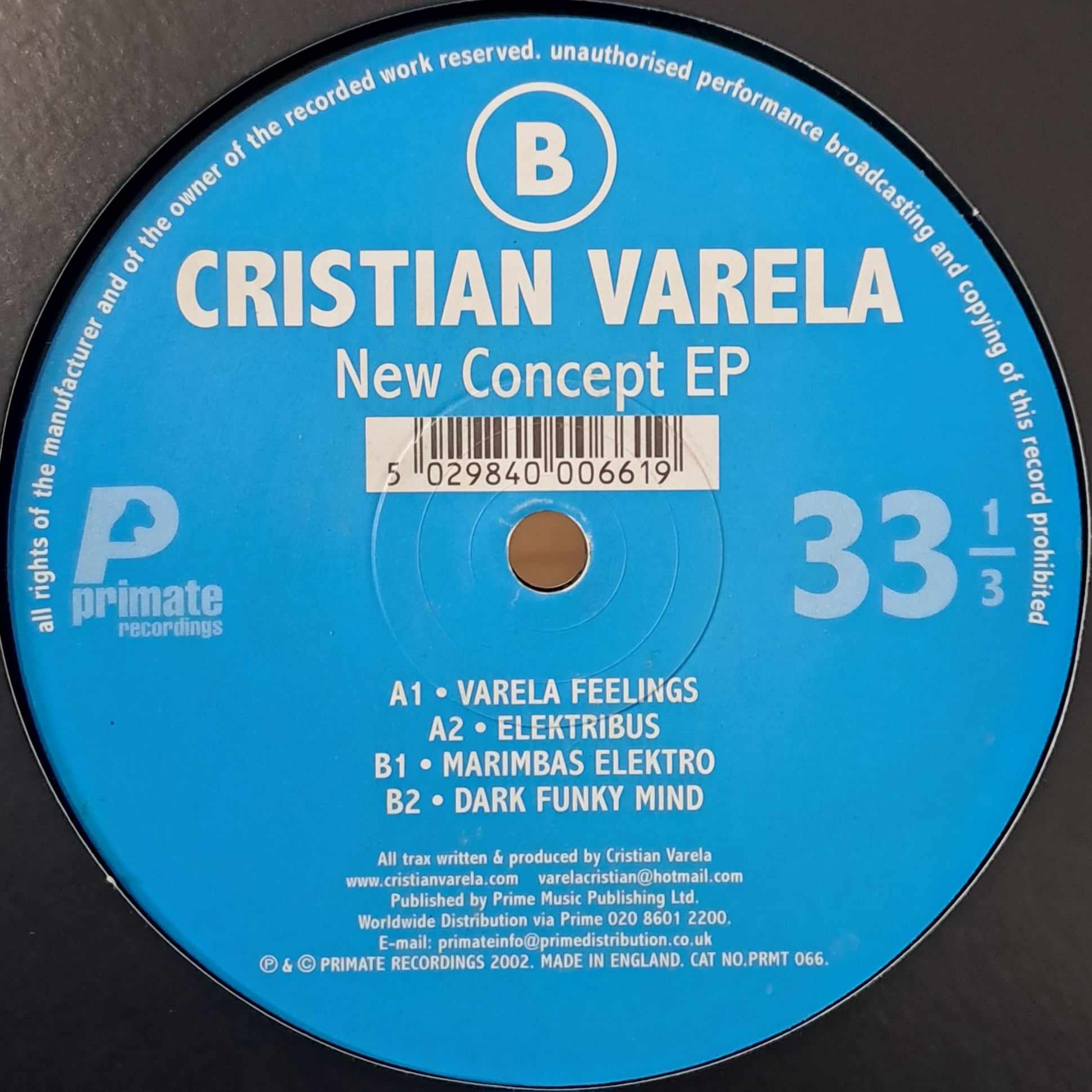 Primate Recordings 066 - vinyle techno